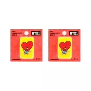 Штамп Line Friends BT21 3-этапный 2р, Тата, смешанные цвета