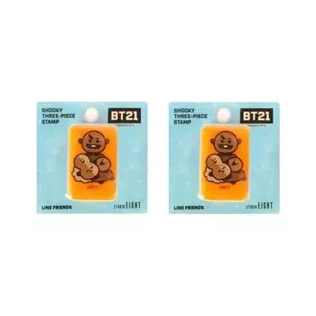 Штамп Line Friends BT21 3-этапный 2р, Суки, смешанные цвета