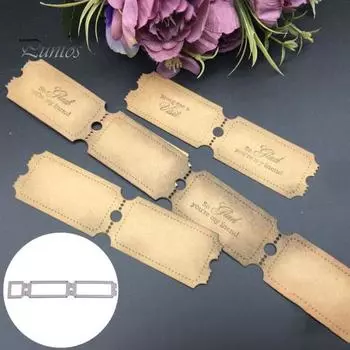 Штамп Рамка Тиснение Вырубной штамп DIY Скрапбукинг Карты Ремесло Трафарет Форма Декор серебряный