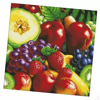 Штампованная ткань для вышивания различной строчкой Friuts 11CT, легко следовать