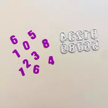 Штампы для резки цифр от 0 до 9 своими руками для скрапбукинга альбом бумага для изготовления открыток инструмент для украшения для детей и взрослых веселье