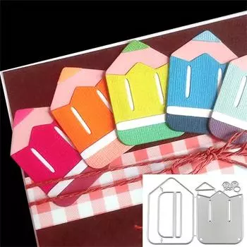 Штампы для резки карандашей, шаблоны для высечки из углеродистой стали, декоративные штампы для тиснения, бумажные штампы для изготовления открыток, закладки для скрапбукинга