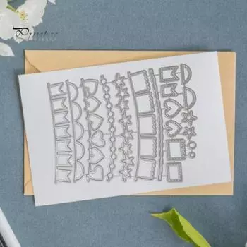 Штампы для тиснения, широкое применение, простота в эксплуатации, легкая форма для скрапбукинга «сделай сам», шаблон для поделок серебряный