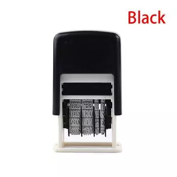 Штампы с датой счета и ручкой своими руками, набор мини-самокрасочных штампов для штамповки грязи чёрный