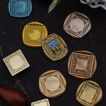 Штампы, сургучная печать, ретро-печать для фоторамки, штампы для скрапбукинга, поделки своими руками, свадебные декоративные приглашения, можно отображать изображения