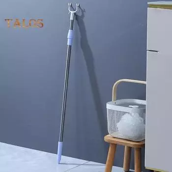 Штанга для одежды из нержавеющей стали, U-образная вилка, выдвижной телескопический крючок для подвешивания одежды, высокая грузоподъемность, складная вешалка для одежды фиолетовый