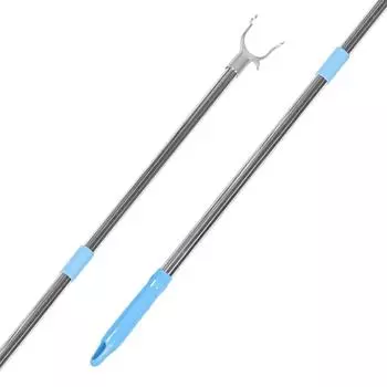 Штанга для одежды Съемная штанга для бельевой веревки Телескопическая опора Сверхпрочная штанга Выдвижные штанги Вешалки для одежды Телескопическая вешалка для одежды 201.00X6.70X2.50CM