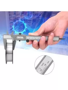 Штангенциркуль с двойной шкалой, профессиональный микрометр 0-5 дюймов/120 мм, прочный измерительный инструмент, высокоточное оборудование