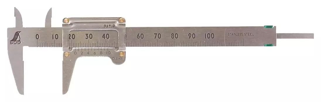 Штангенциркуль Shinwa Sokutei карманный 100 мм 19518