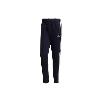 Штаны adidas Essentials Fleece Tapered Elastic Cuff с тремя полосками Legend Ink Men Streetwear H12250 M