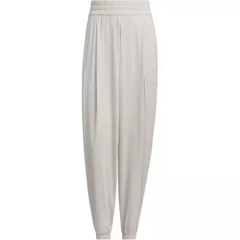 Штаны Adidas Knit UPF, однотонные, быстросохнущие, солнцезащитные, повседневные, со средней посадкой и манжетами, женские брюки, земляно-коричневые JJ2270 M