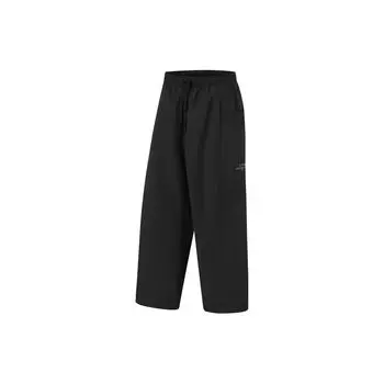 Штаны для фитнеса Li Ning Fitness Series, устойчивые к ультрафиолетовому излучению, водоотталкивающие, свободные, прямые, повседневные, для фитнеса, защиты от солнца, трикотажные, спортивные AYKU598-2 M