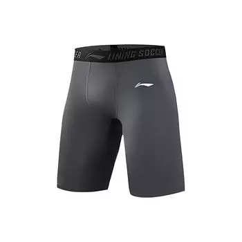 Штаны для фитнеса Li Ning Plain Color Printed Logo с эластичным поясом, мужские, серые, AUSS017-2 S