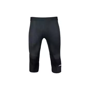 Штаны для фитнеса Li Ning Plain Mid-Rise High-Stretch Seven Point, унисекс, черные AUQS089-1 M
