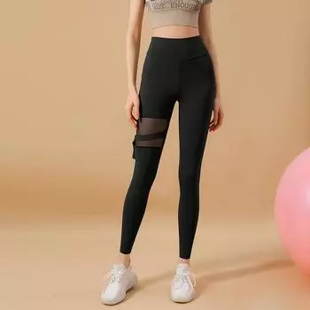 Штаны для фитнеса с высокой талией и подъемом бедер, женские обтягивающие штаны для тренировок и бега, персиковые штаны для йоги S зелёный