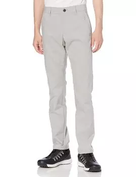 Штаны для гольфа Coq Sportif с эффектом впитывания пота и объемным рисунком Simple Golf QGMWJD03 GYWH [Le Golf] [Stretch Forcer] мужские (Серый белый)