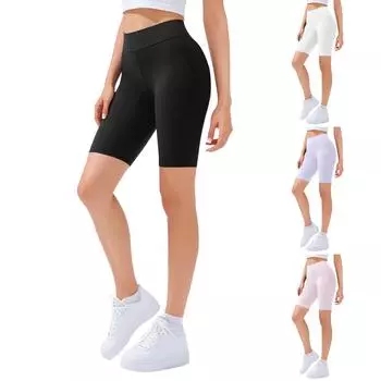 Штаны для йоги для девочек Штаны для девочек Брюки-пять четвертей Спортивные штаны для велоспорта для детей 140 белый