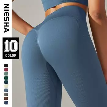 Штаны для йоги Hip Lift, однотонные, обтягивающие, в полоску, с высокой талией, спортивные, для бега, фитнеса, для женщин S