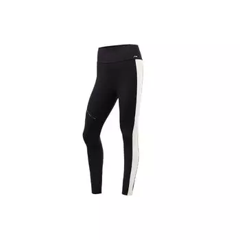 Штаны для йоги и фитнеса Li Ning Training Series Color Block Stretch, женские, черные AULR074-1 XS