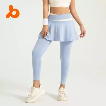 Штаны для йоги с высокой талией, цветными блоками, защищающими от воздействия внешней среды, с высокой эластичностью телесного цвета XL