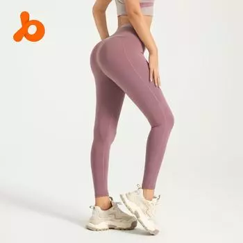 Штаны для йоги с высокой талией и вышивкой крестиком для коррекции формы бедер и фитнеса S
