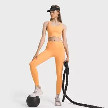 Штаны для йоги с высокой талией и карманами для похудения живота, эластичные штаны для фитнеса с девятью точками 4