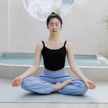 Штаны для йоги Slim 9 из веганского материала свободного кроя - 15 цветов Dusty Rose M