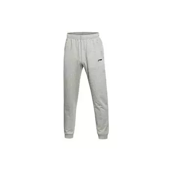Штаны для настольного тенниса Li Ning с вышитым логотипом и манжетами, дышащие трикотажные спортивные штаны для мужчин AKLS471-3 XXXXL