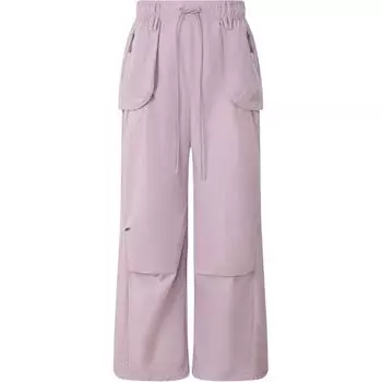 Штаны для спортивного костюма Adidas Parachute, однотонные, с простым дизайном карманов, водонепроницаемые, с высокой талией, свободные, повседневные, женские штаны, фиолетовые, розовые JP2903 M