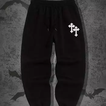 Штаны Harajuku Hip Hop с набивным рисунком, облегающие мужские Y2K готические, модные, спортивные, уличная одежда, спортивные штаны для пар XS