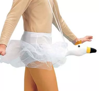 Штаны лебедя с жемчугом Аксессуары для костюмов Мужские белый