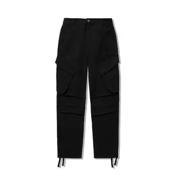 Штаны мужские повседневные Li Ning Skateboard Series, однотонные, прямые, свободные, со средней талией, черные AKXU103-1 S