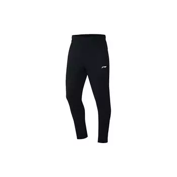 Штаны мужские спортивные Li Ning Badminton Series, однотонные, черные AKLR811-1 M