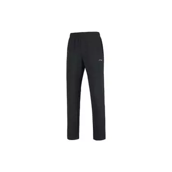 Штаны спортивные прямые трикотажные мужские с логотипом Li Ning Training Series, черные AKLSE29-1 5XL