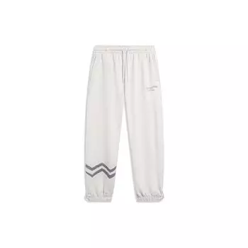 Штаны спортивные свободные с манжетами Li Ning Wade Series, мужские, цвет серый, плитка-серый AKLU013-6 M