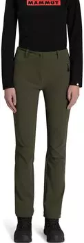 Штаны Trekkers Soft Shell Asian Fit SO Pants AF женские L темно-болотные [Mammut] 3.0 женские/Trekkers 3.0 1021-00811