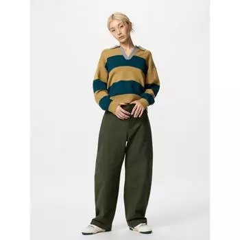 Штаны Uniqlo Japan Jersey Barrel Leg 01 OFF WHITE/S