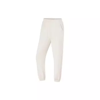 Штаны женские из флиса и трикотажа Li Ning Fitness Series, однотонные, со средней талией, с завязками, серо-гравийного цвета AKLU100-2 XXL