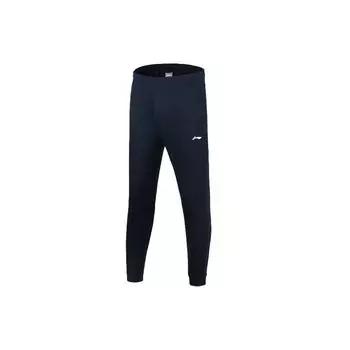 Штаны женские из серии Li Ning Badminton, дышащие, однотонные, с девятью точками, темно-синие, AKLS388-2 S