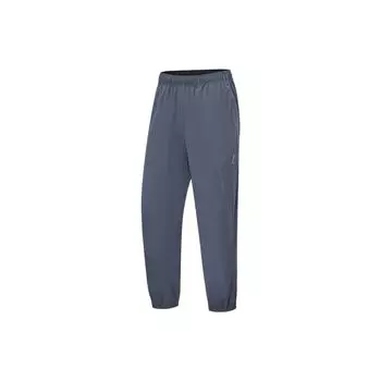 Штаны женские Li Ning Running Series однотонные светоотражающие быстросохнущие Cool Sports, цвет: холодный, песочно-черный AYKT428-2 S