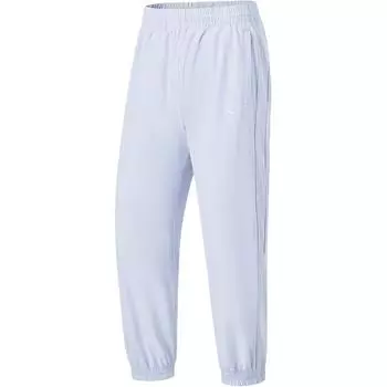 Штаны женские спортивные Li Ning Fitness Series однотонные, быстросохнущие, свободные, небесно-голубые AYKT216-6 XL