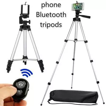 Штатив длиной 100 см/130 см, Bluetooth, пульт дистанционного управления, автоспуск, зажим для затвора, держатель, набор штативов, подарок 100 cm чёрный