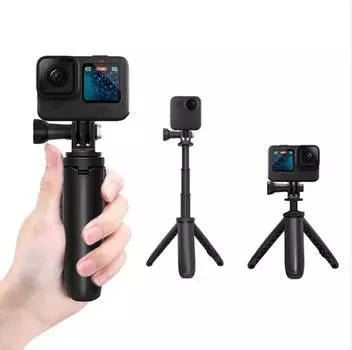 Штатив для Gopro Vlog, складной штатив, мини-портативный монопод для Go Pro Hero 11 10, черный аксессуар для экшн-камеры Osmo чёрный