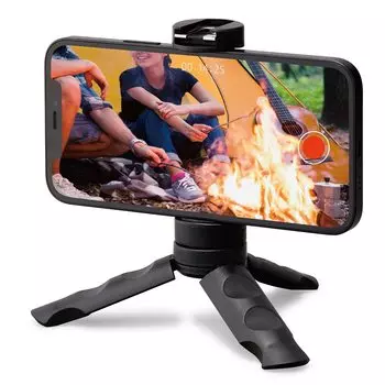 Штатив для селфи ELECOM Tripod Selfie Stick 2way Compact [для iPhoneAndroid] с башмаком для аксессуаров, черный P-STSRSSBK