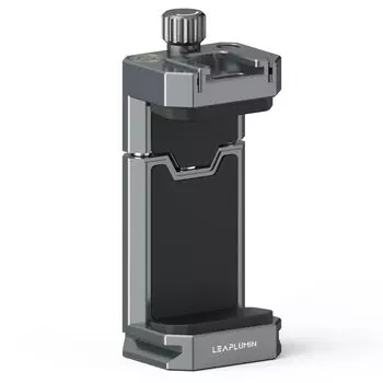 Штатив для смартфона Leaplumin, цельнометаллическое крепление для смартфона, с холодным корпусом, может принимать горизонтальный и вертикальный зажим для смартфона