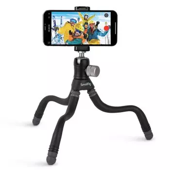 Штатив для смартфона SmallRig, мини-штатив, качающийся штатив для iPhone 15, 15 Pro, 15 Pro, 14, 14 Pro, 14 Pro, 5, 1, 10, 7a, Pixel 6a, мини-настольный штатив для веб-камеры