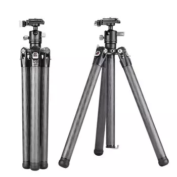 Штатив для смартфона SWFOTO, компактный, мобильный, карбоновый, легкий, гибкий, Arca Swiss Free Head с небольшим штативом TT2650CE (5 ярусов)