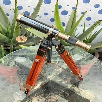 Штатив для телескопа с регулируемой подставкой, настольный латунный телескоп, подарок для папы,