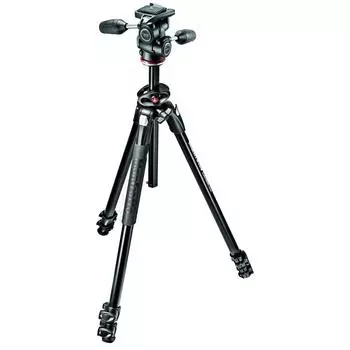 Штатив Manfrotto Manfrotto 290 Series DUAL из алюминия, 3 яруса, 3-сторонняя головка, комплект MK290DUA3-3W