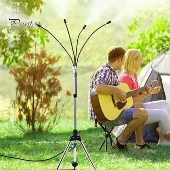 Штатив-распылитель с простой установкой, регулируемая стойка, шланговый распылитель, подвижная система охлаждения для наружного водного игрового двора US Plug